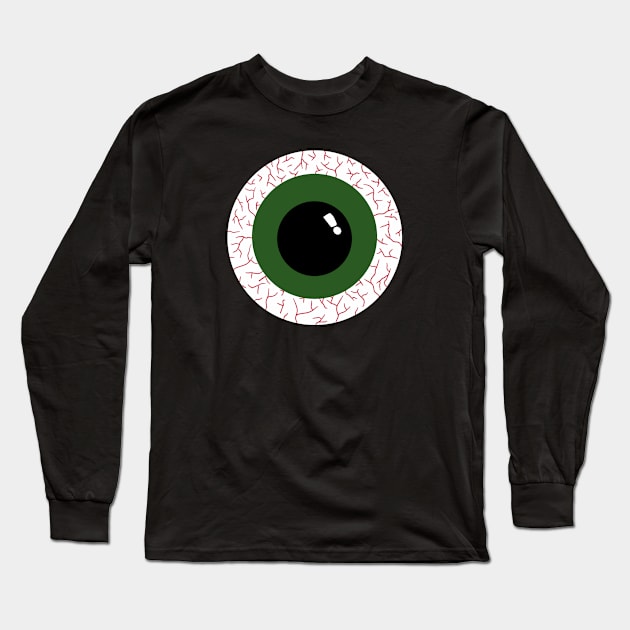 Green eye balls Long Sleeve T-Shirt by MickeyEdwards